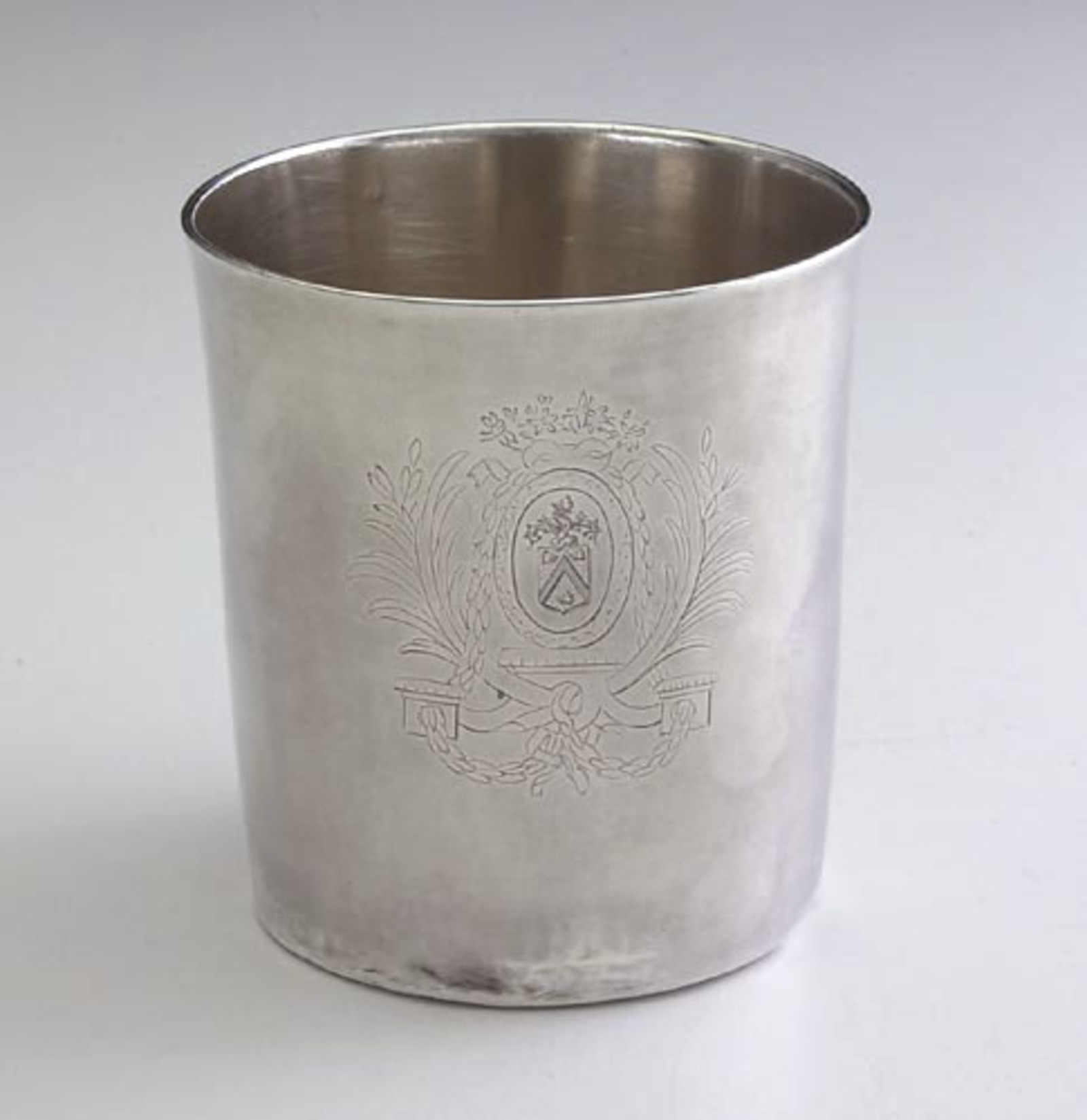 Gobelet En Verre Argenté 925 Fait Main - Sv125 - Eau, Lait Ou Vin - Neuf
