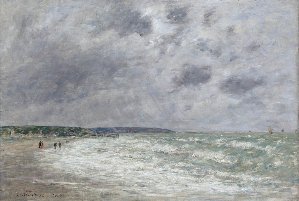 Marée montante à Deauville