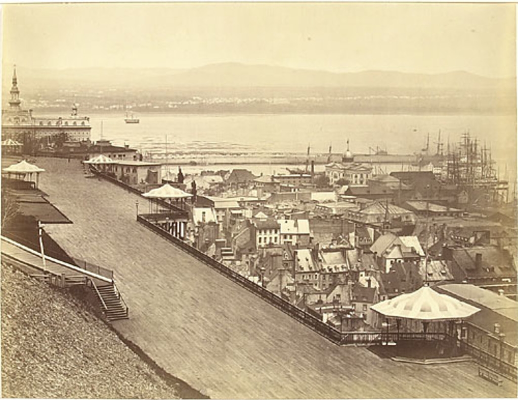 La Terrasse Dufferin et la BasseVille de Québec, de l'album Vallee's Views of Quebec Vallée