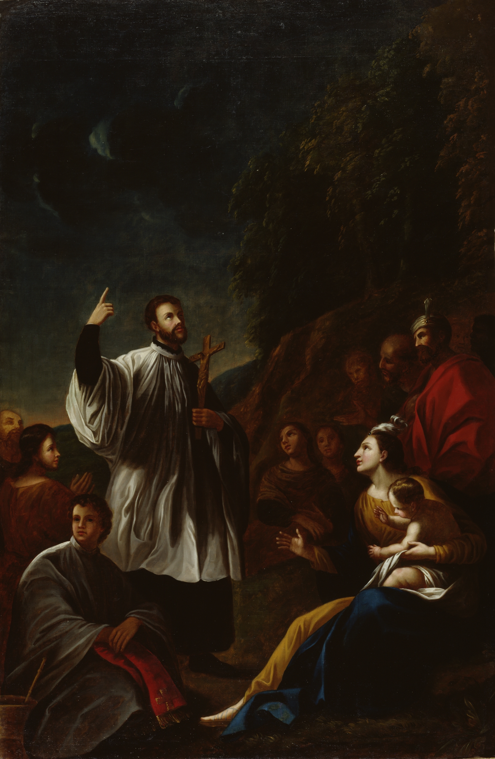 Saint François Xavier prêchant aux Indes - Plamondon, Antoine, d'après ...