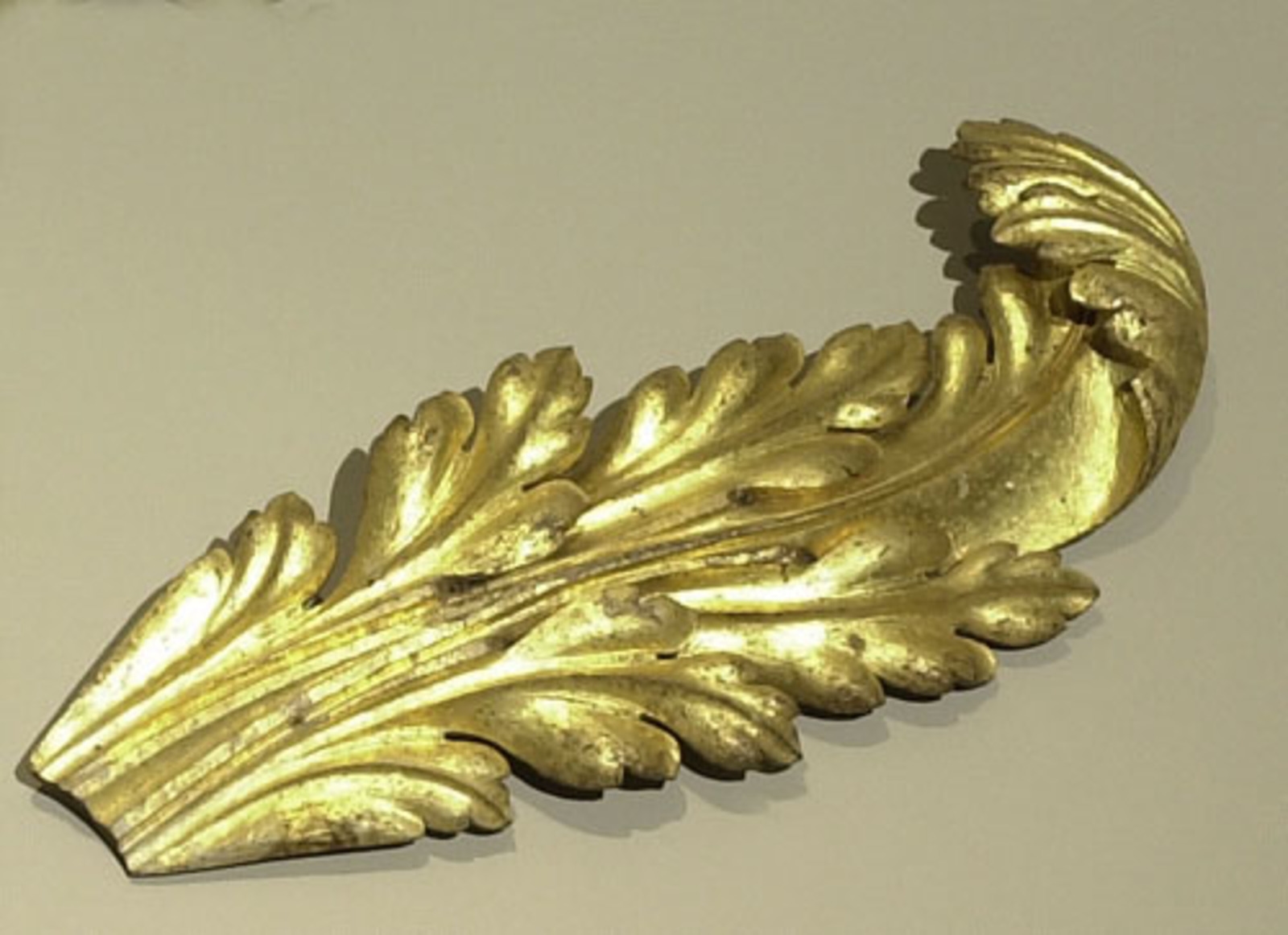 Lustre Feuille D'acanthe Doré 3 Lumières - Style Classique Vintage - Fer Forgé - Neuf