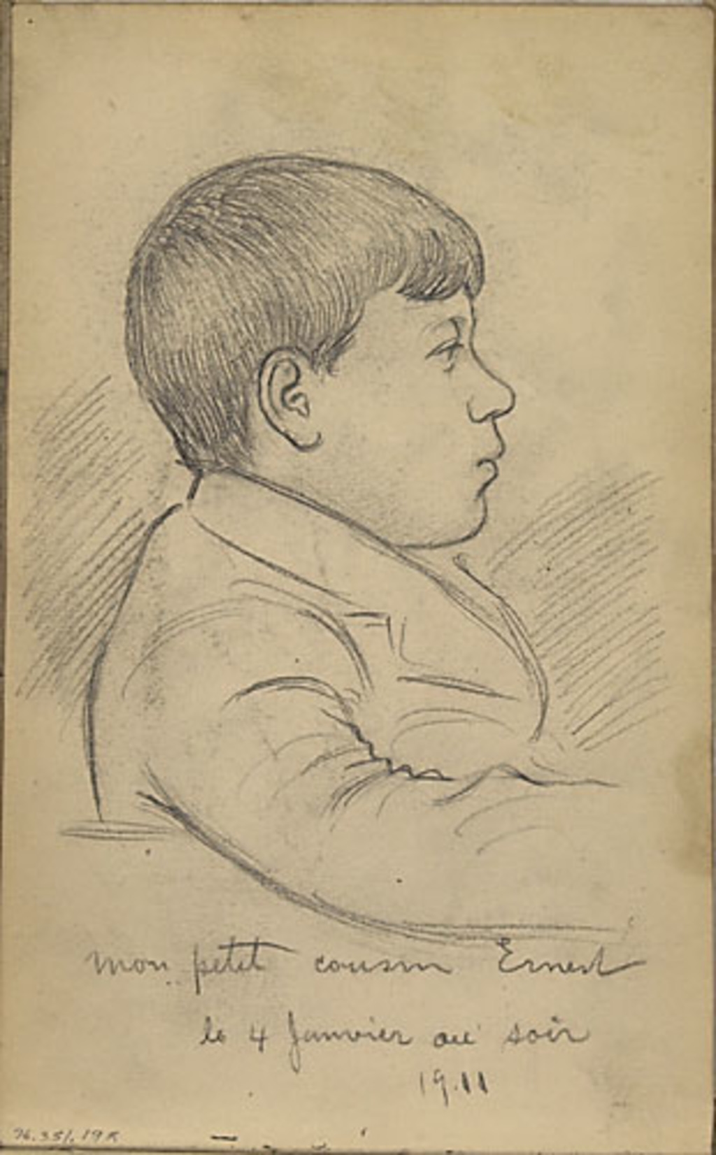 Le Jeune Ernest, petit cousin de l'artiste Massicotte, EdmondJoseph