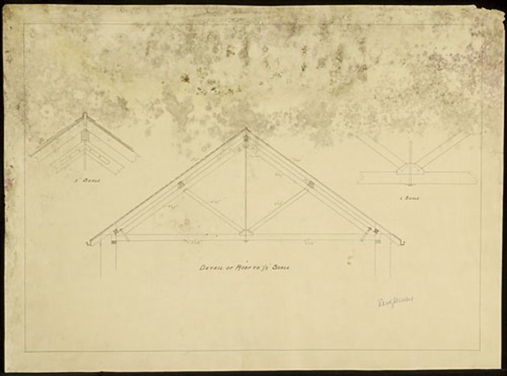 Detail of Roof to 1/2 Scale