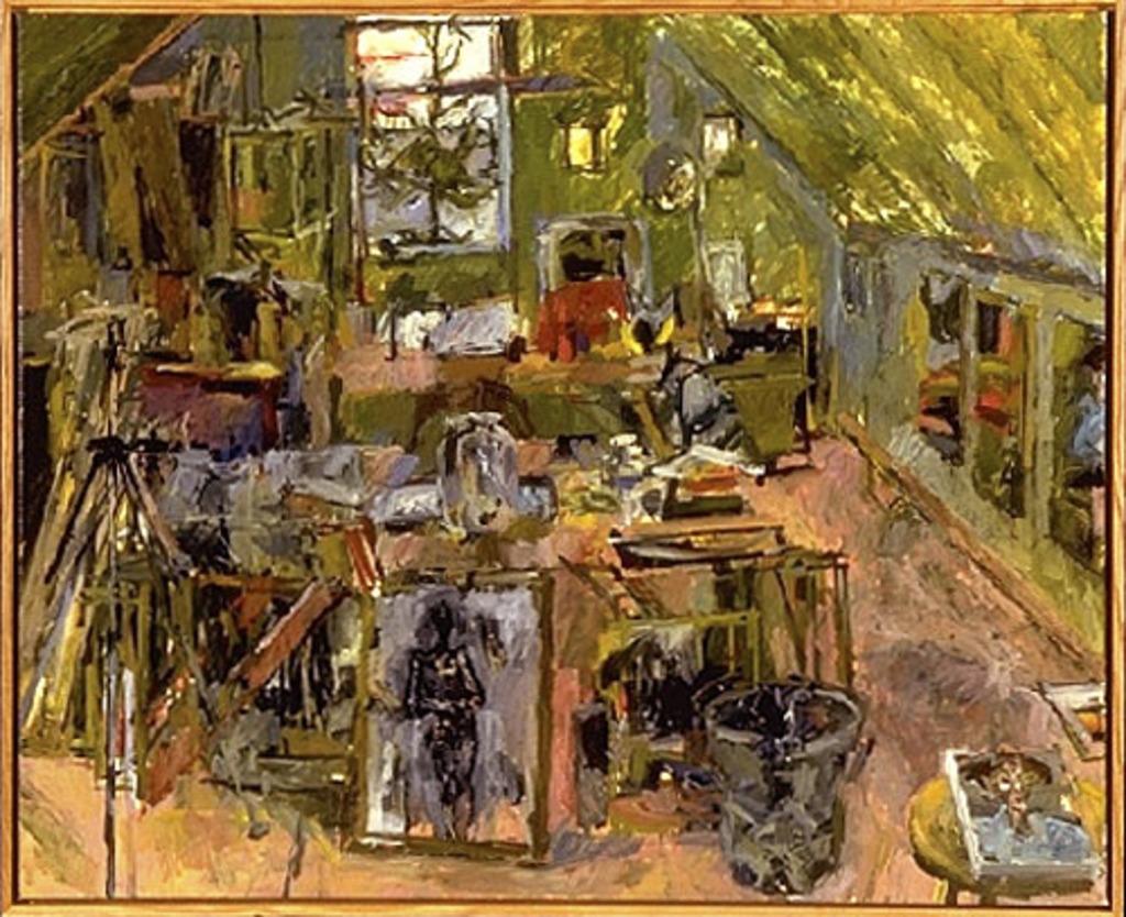 Atelier avec portrait