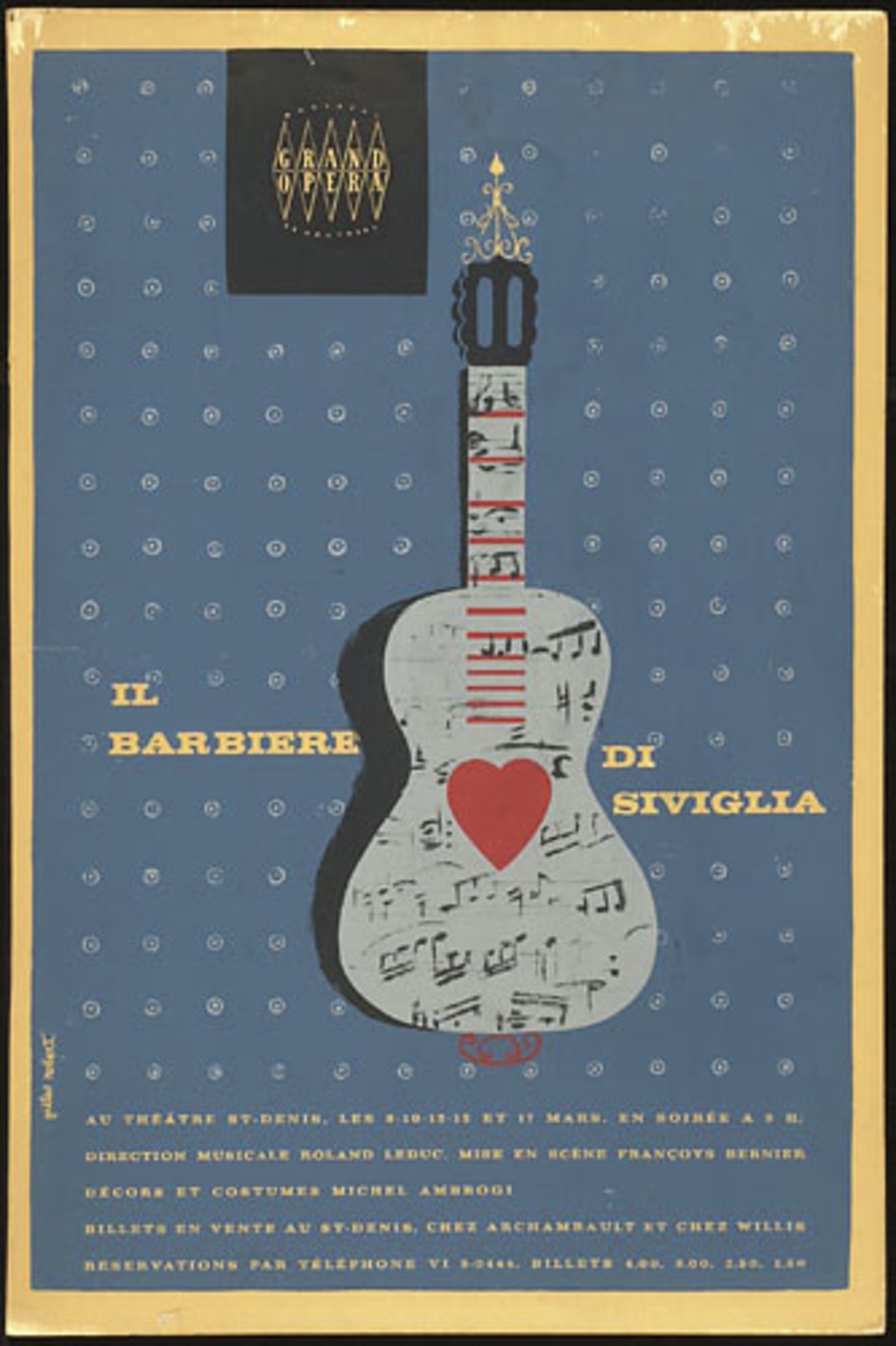 Affiche « Il Barbiere di Siviglia »