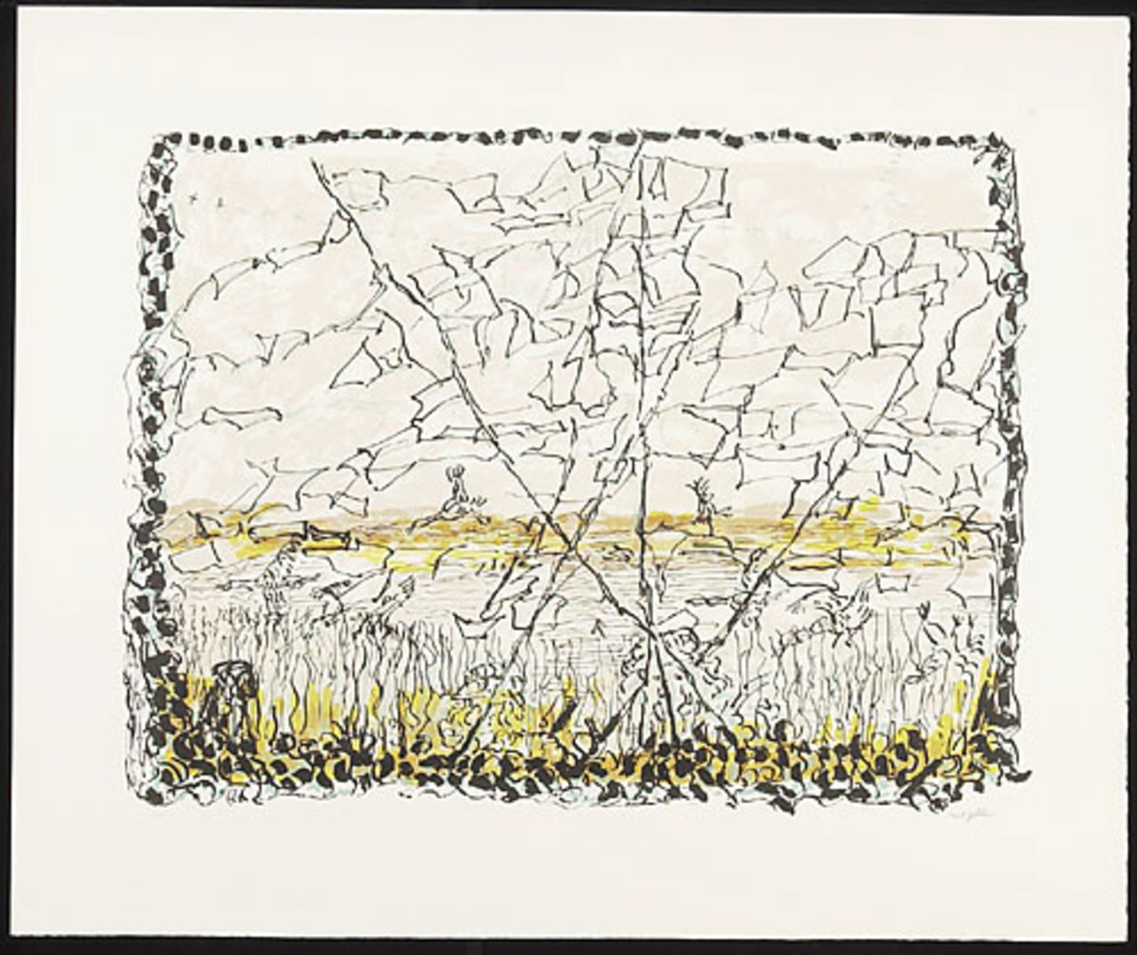 La Chasse aux oies I Riopelle, Jean Paul Collections MNBAQ