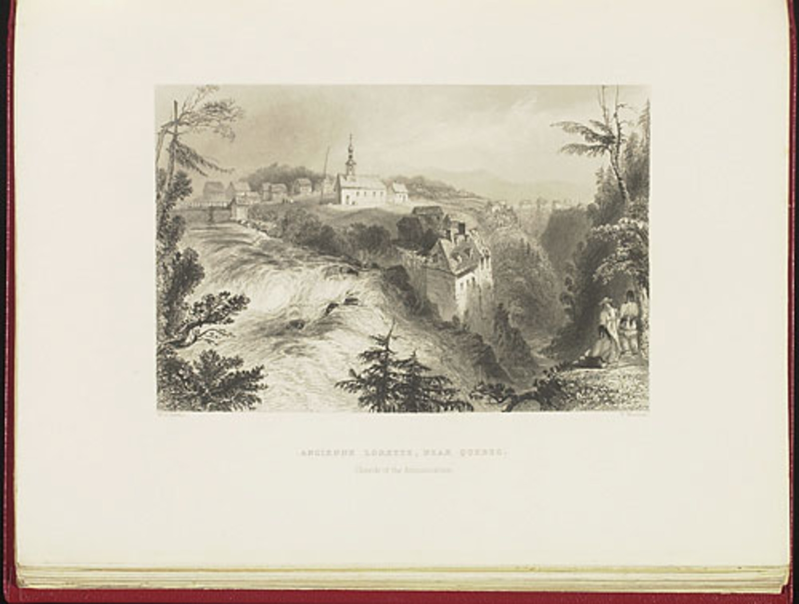 Le Village de Lorette, près de Québec, du Canadian Scenery Illustrated