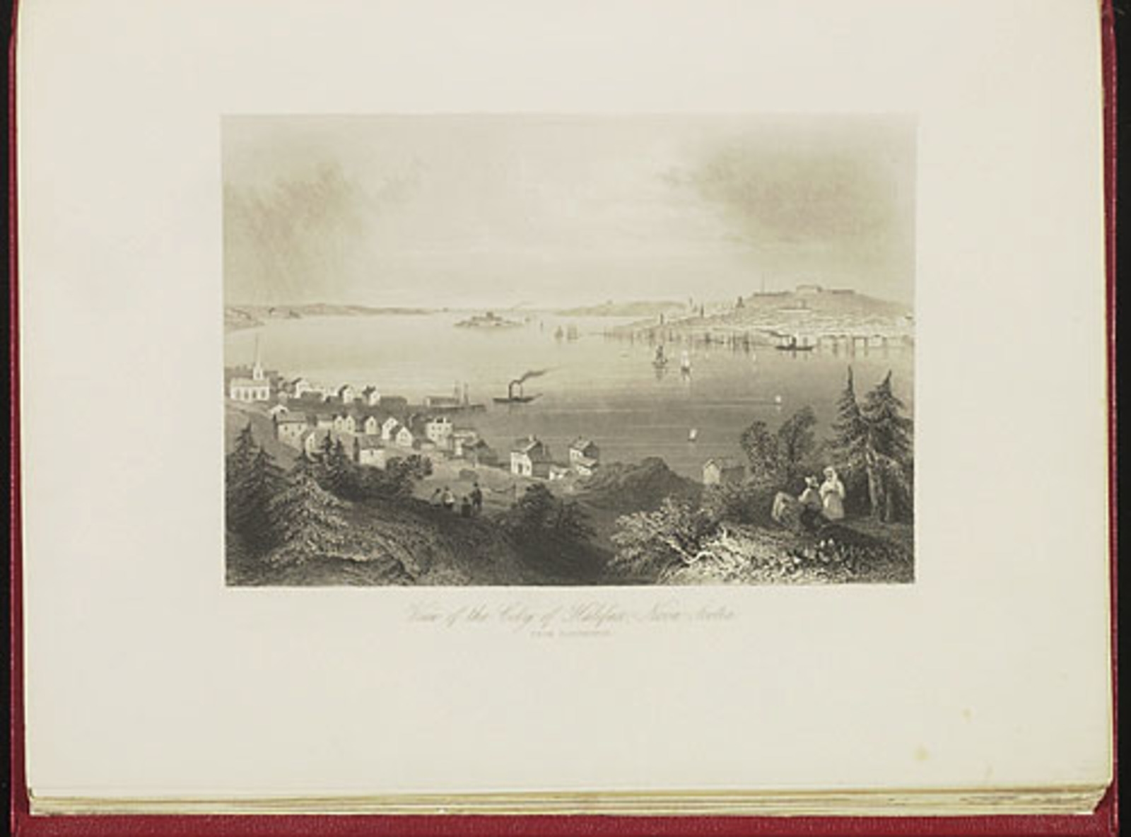 Vue de la ville d'Halifax, NouvelleÉcosse, prise de Dartmouth, du