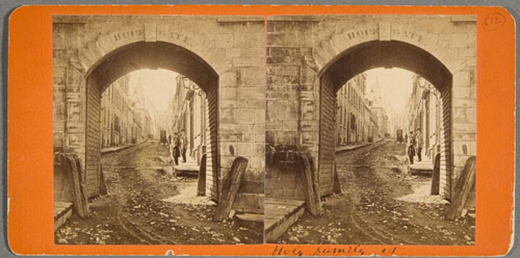La Porte Hope et la rue SainteFamille, Québec Vallée, LouisPrudent Collections MNBAQ