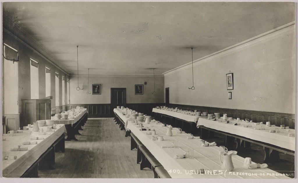 Le Réfectoire du pensionnat au monastère des Ursulines, Québec