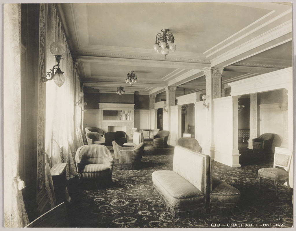 Un salon du Château Frontenac, Québec