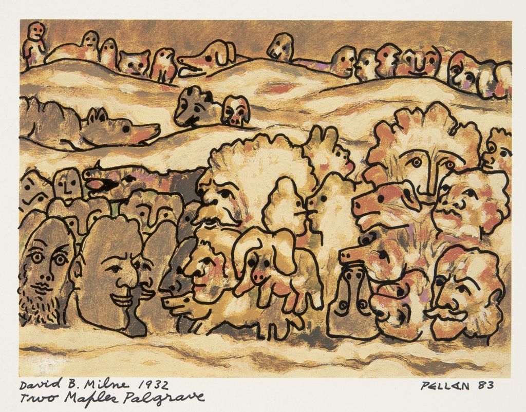 Bestiaire d'après « Two Maples, Palgrave » de David B. Milne