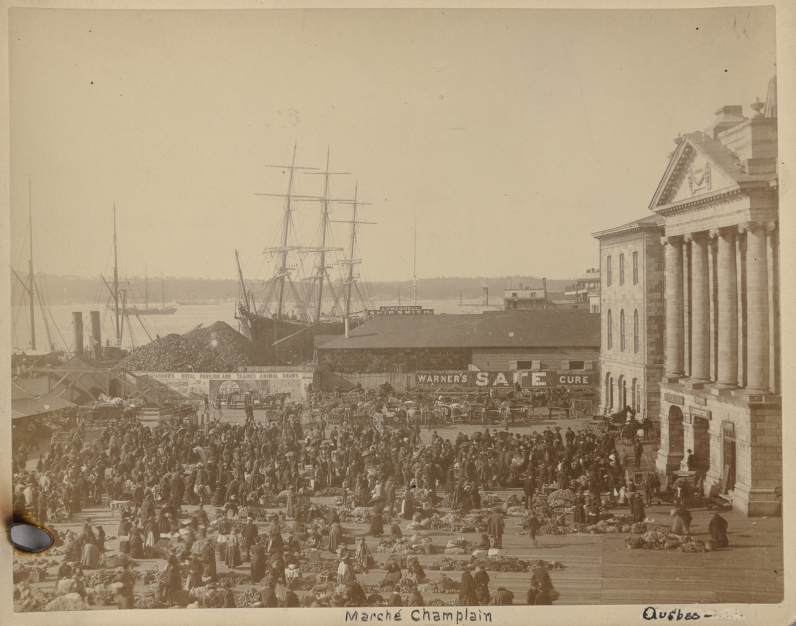 Le Marché Champlain, Québec Vallée, LouisPrudent Collections MNBAQ