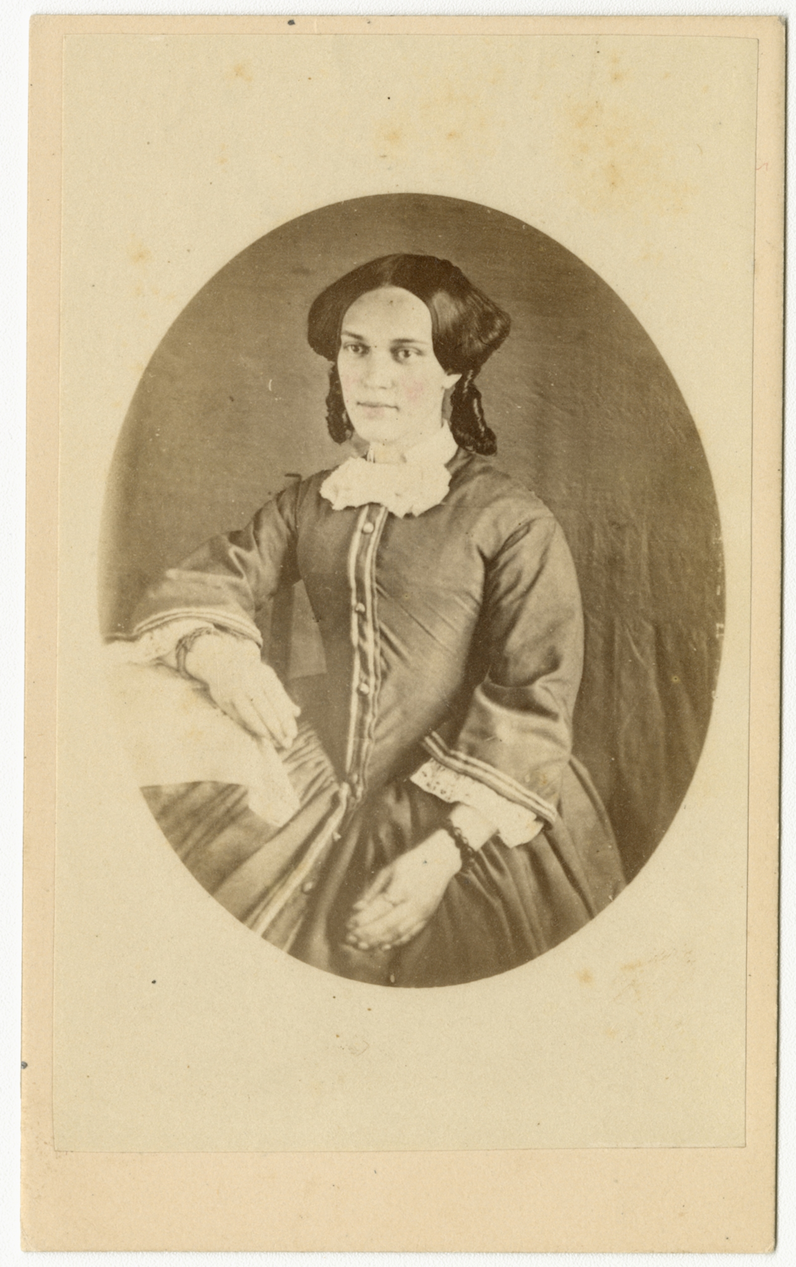 Daguerréotype Ancien - Portrait D'une Jeune Femme - Procédé Photographique Historique - Occasion